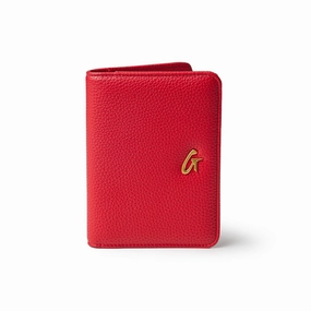 Grab Your Hot Pick Pebble Passport Holder - Red