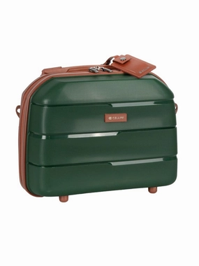 Clearance Savings Now EndofWeek Deals Cellini Spinn Beauty Case | Green/Tan