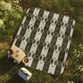 Picnic Blanket Black Hawn Pattern Lawn Picnic Blanket Beach Blanket With Strap One Size One Sized Print Gifts Exclusive Holiday Deal Big Clearance Event