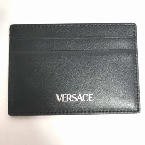 Today Only Steal Online Exclusive Offer Versace  Leather Card Case (Pre-Owned)