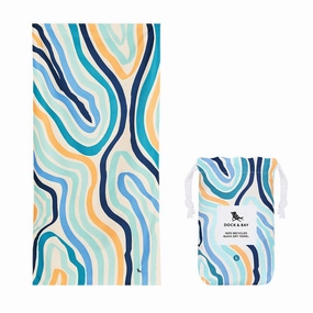 Dock & Bay Beach Towel Go Wild Collection L 100% Recycled Groovy Dunes Hot Pick Sale Clearance Alert Now