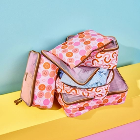 Grab Your Savings Thandana Kids Travel Luggage Organizer Pods - 6 Piece Set | Smiley Blush