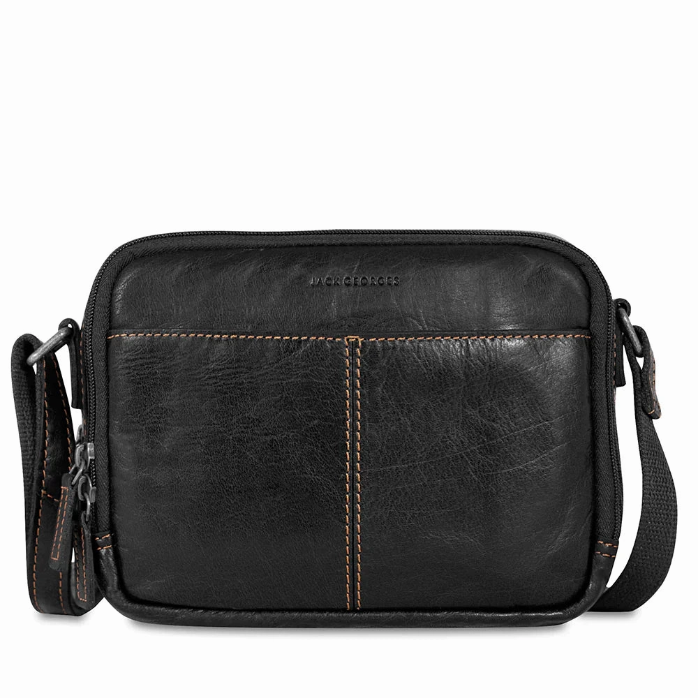 Special Online Offer Jack Georges Voyager Double Zippered Crossbody Bag
