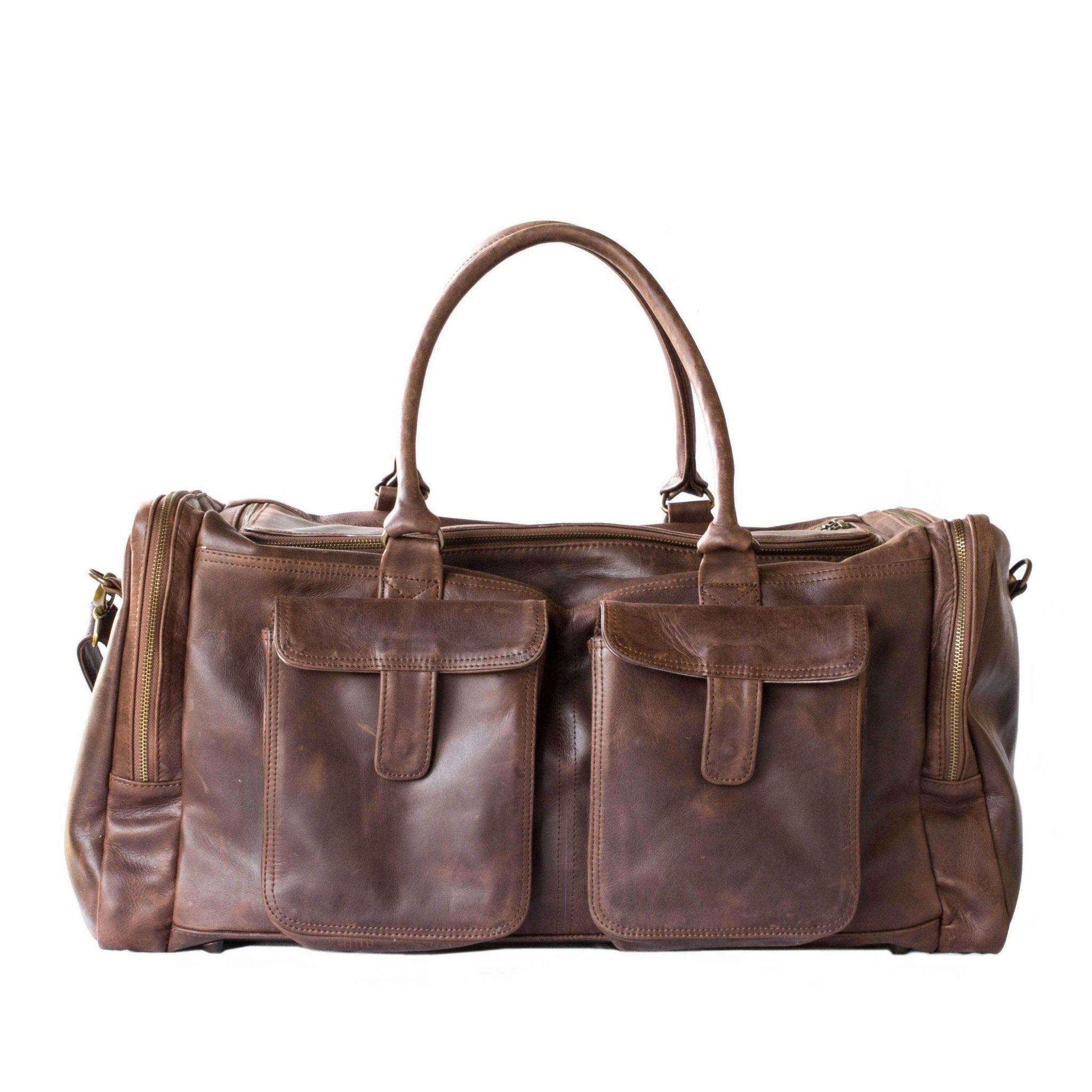 Biggest Savings Now Gift Sale Event Mally Philip Leather Travel Duffel Bag | Brown