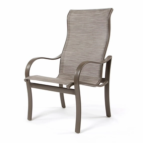 Shoreline Sling High Back Dining Chairaluminum alloy outdoor sofa set