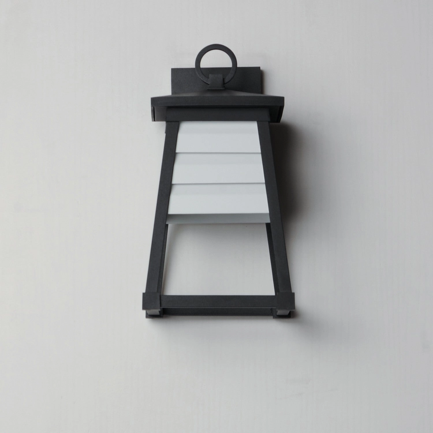 Shutters One Light Outdoor Wall Sconce Black