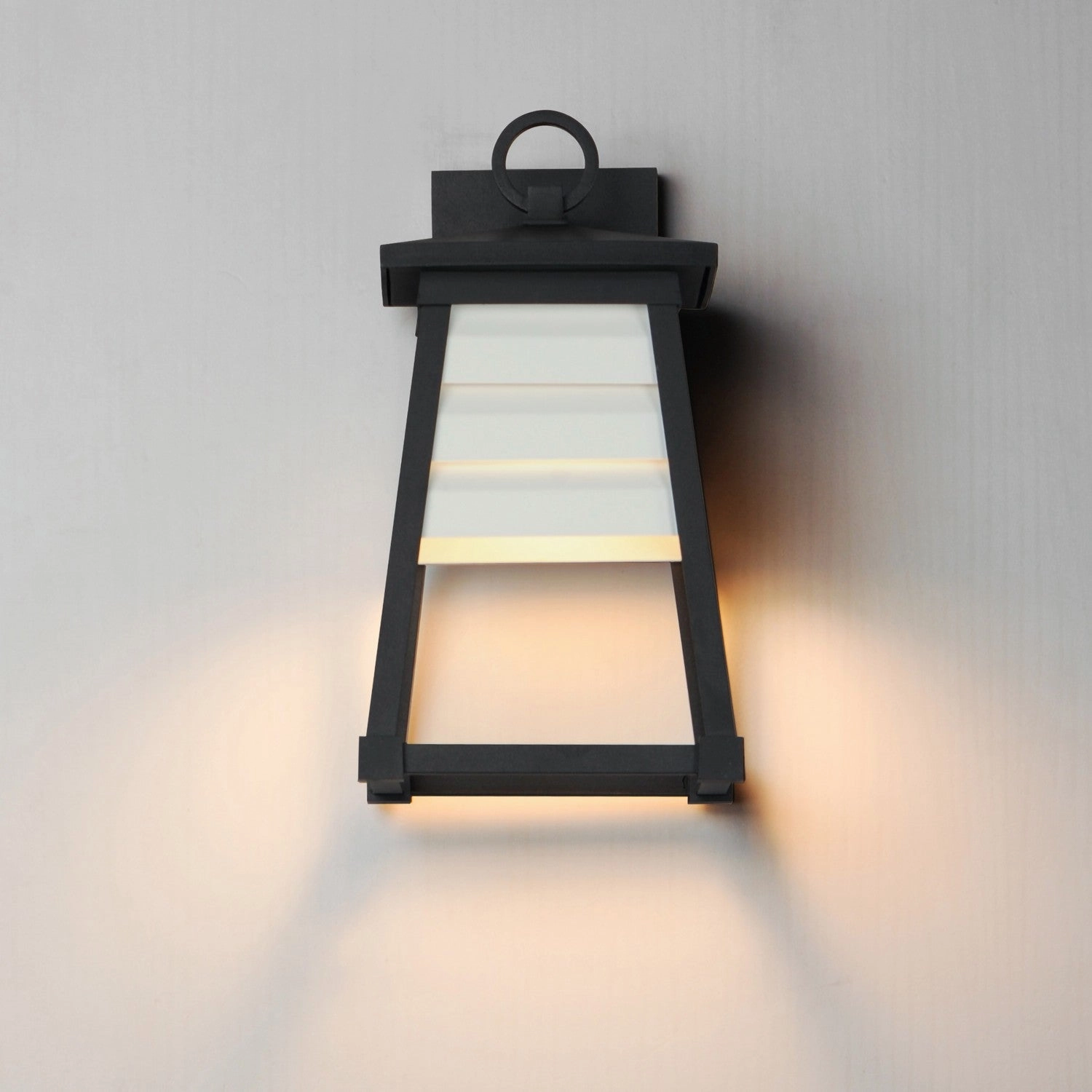 Shutters One Light Outdoor Wall Sconce Black