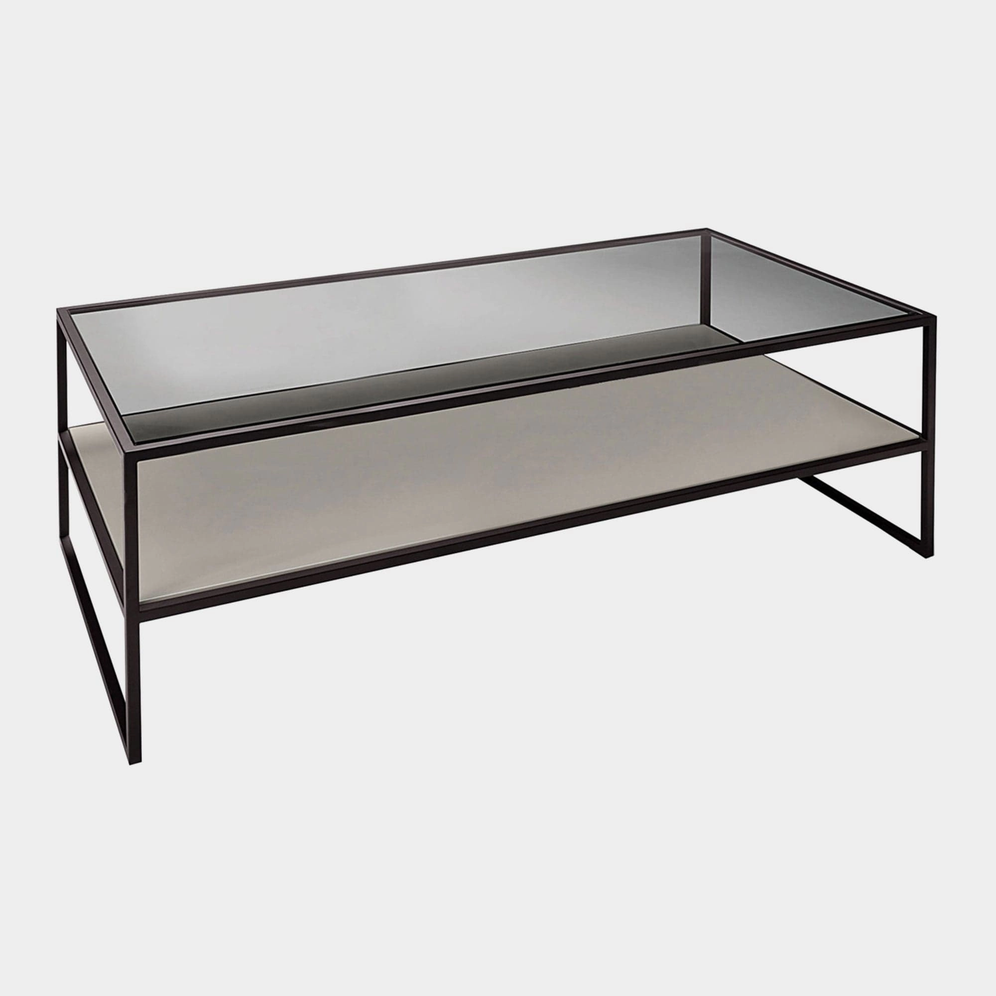 Siena - Coffee Table In Smoked Toughened Glass & Black Frameoutdoor coffee table for patio or lounge