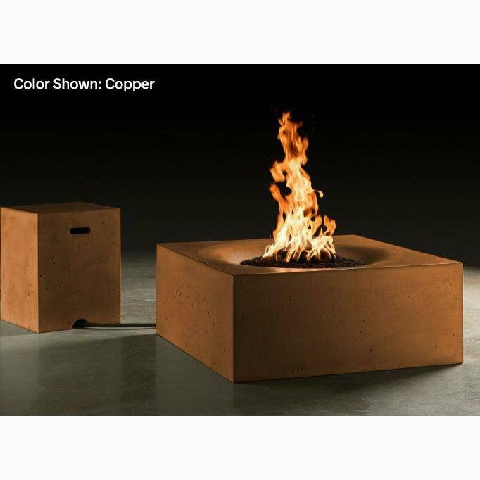 Slick Rock Concrete - Square Horizon Concrete Fire Pit Table