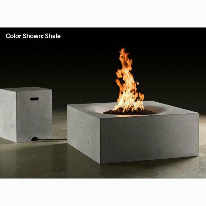 Slick Rock Concrete - Square Horizon Concrete Fire Pit Table