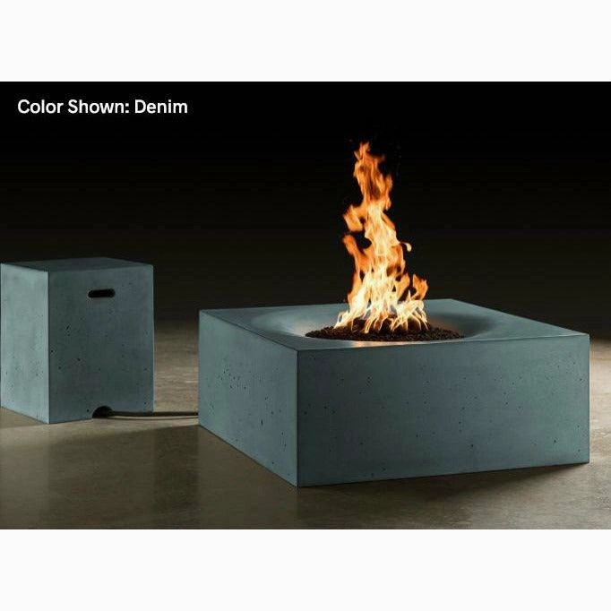 Slick Rock Concrete - Square Horizon Concrete Fire Pit Table