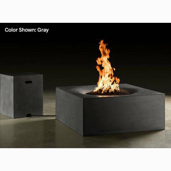 Slick Rock Concrete - Square Horizon Concrete Fire Pit Table