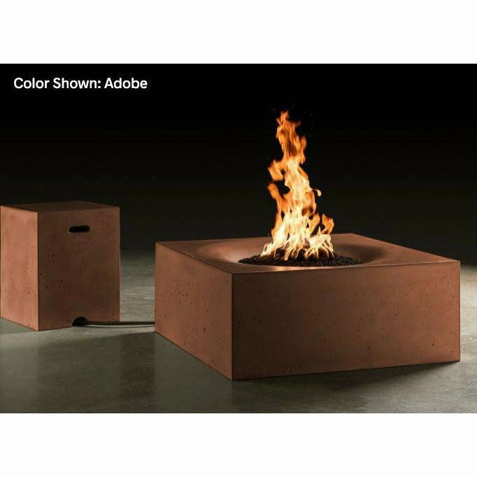 Slick Rock Concrete - Square Horizon Concrete Fire Pit Table