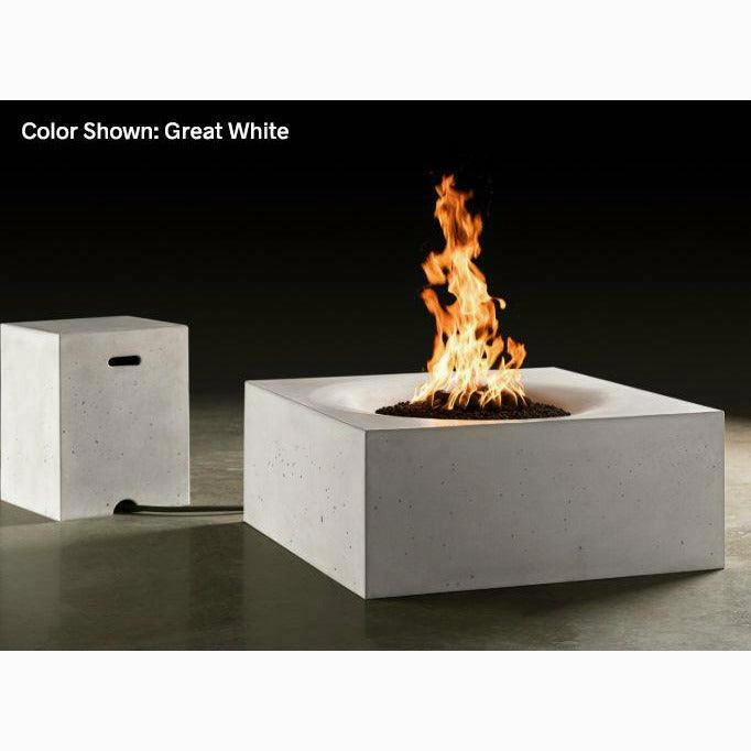 Slick Rock Concrete - Square Horizon Concrete Fire Pit Table