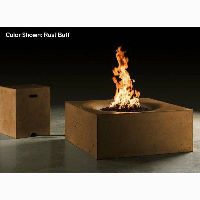 Slick Rock Concrete - Square Horizon Concrete Fire Pit Table