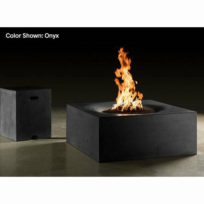 Slick Rock Concrete - Square Horizon Concrete Fire Pit Table