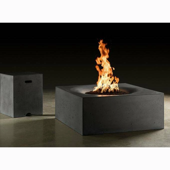 Slick Rock Concrete - Square Horizon Concrete Fire Pit Table