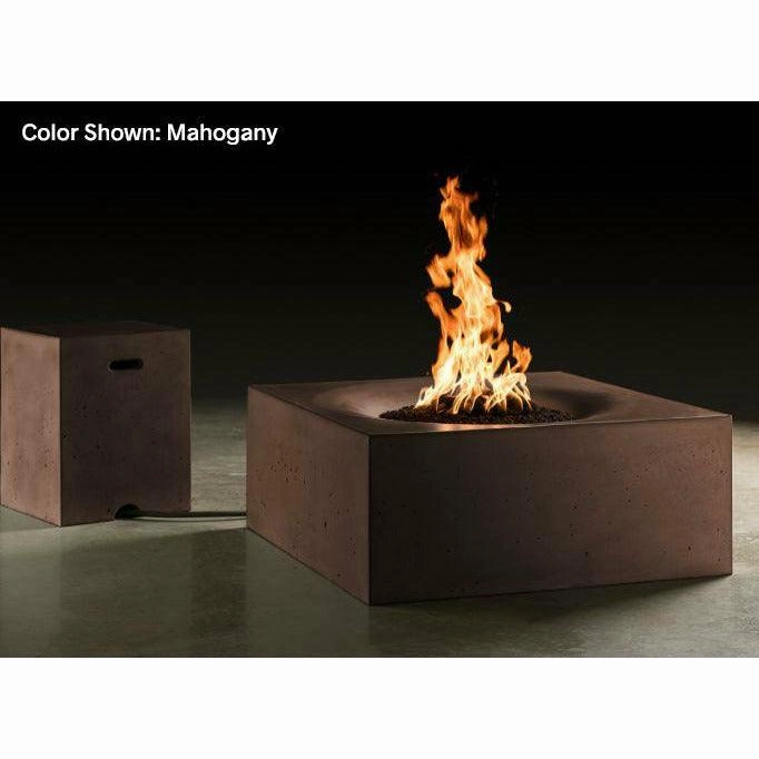 Slick Rock Concrete - Square Horizon Concrete Fire Pit Table