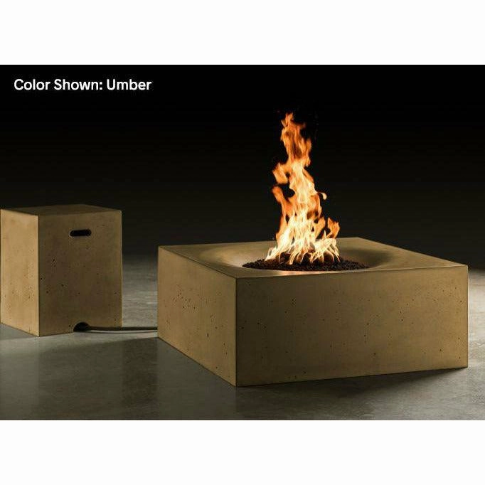 Slick Rock Concrete - Square Horizon Concrete Fire Pit Table