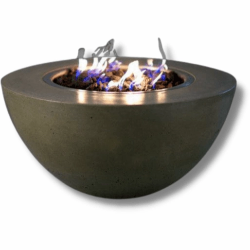 Slick Rock Concrete Oasis 34" Round Concrete Fire Pit Bowl KOF34portable outdoor fire pit with lid