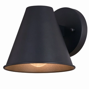 Smith One Light Outdoor Wal Mount Textured BlackOutdoor wall sconces with motion sensor
