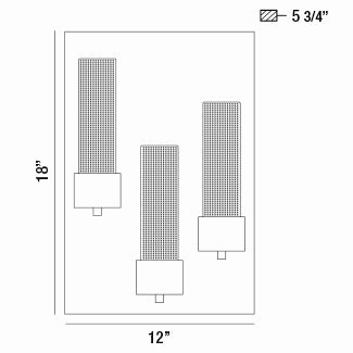 Solato 3-Light Outdoor Wall Sconce