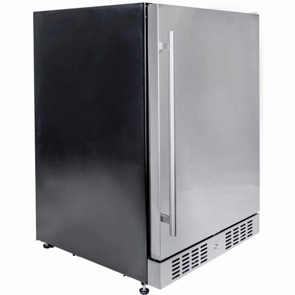 Sole Gourmet 24-inch Outdoor Rated Under Counter Refrigerator SOOR2401 outdoor beverage cooler with wheels