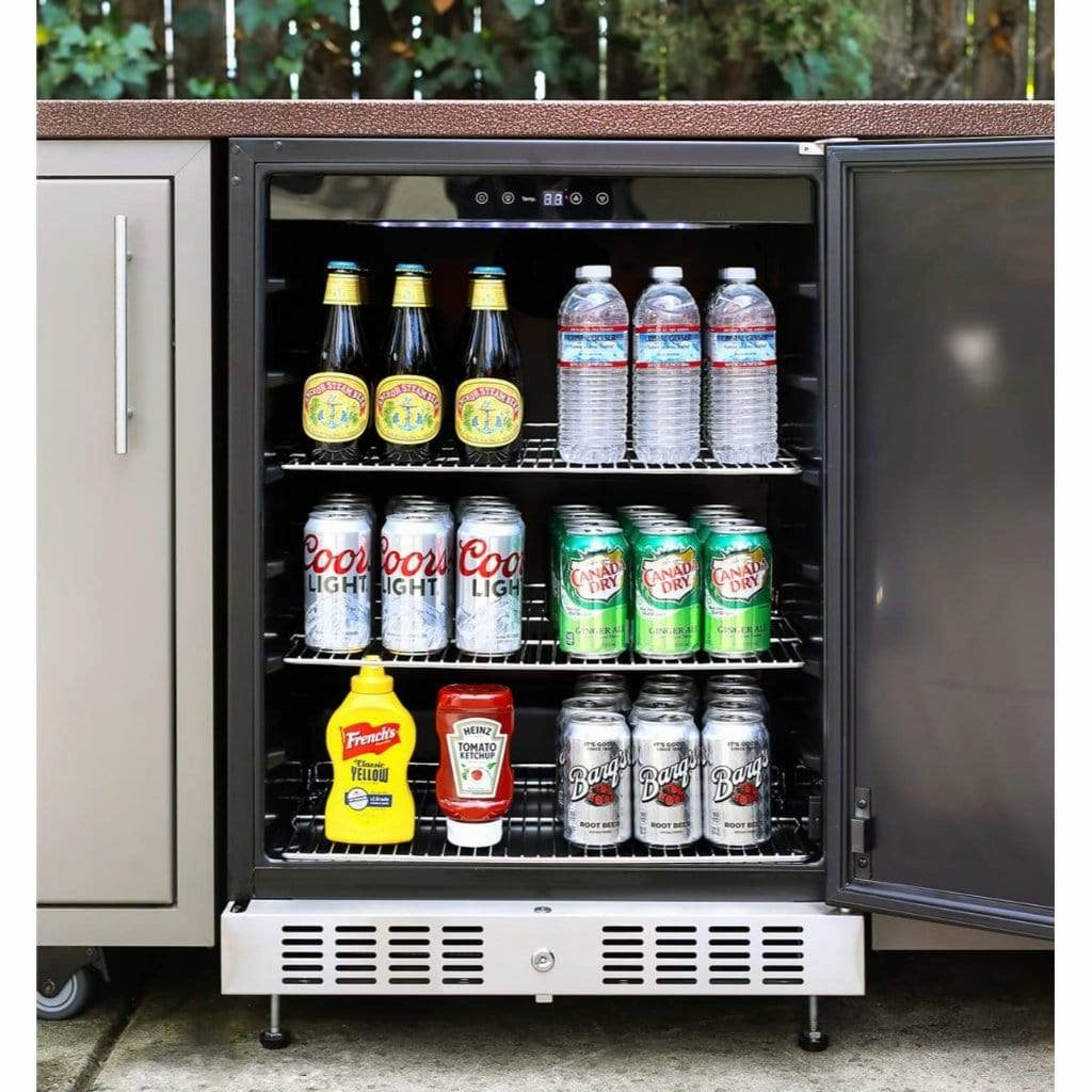 Sole Gourmet 24-inch Outdoor Rated Under Counter Refrigerator SOOR2401