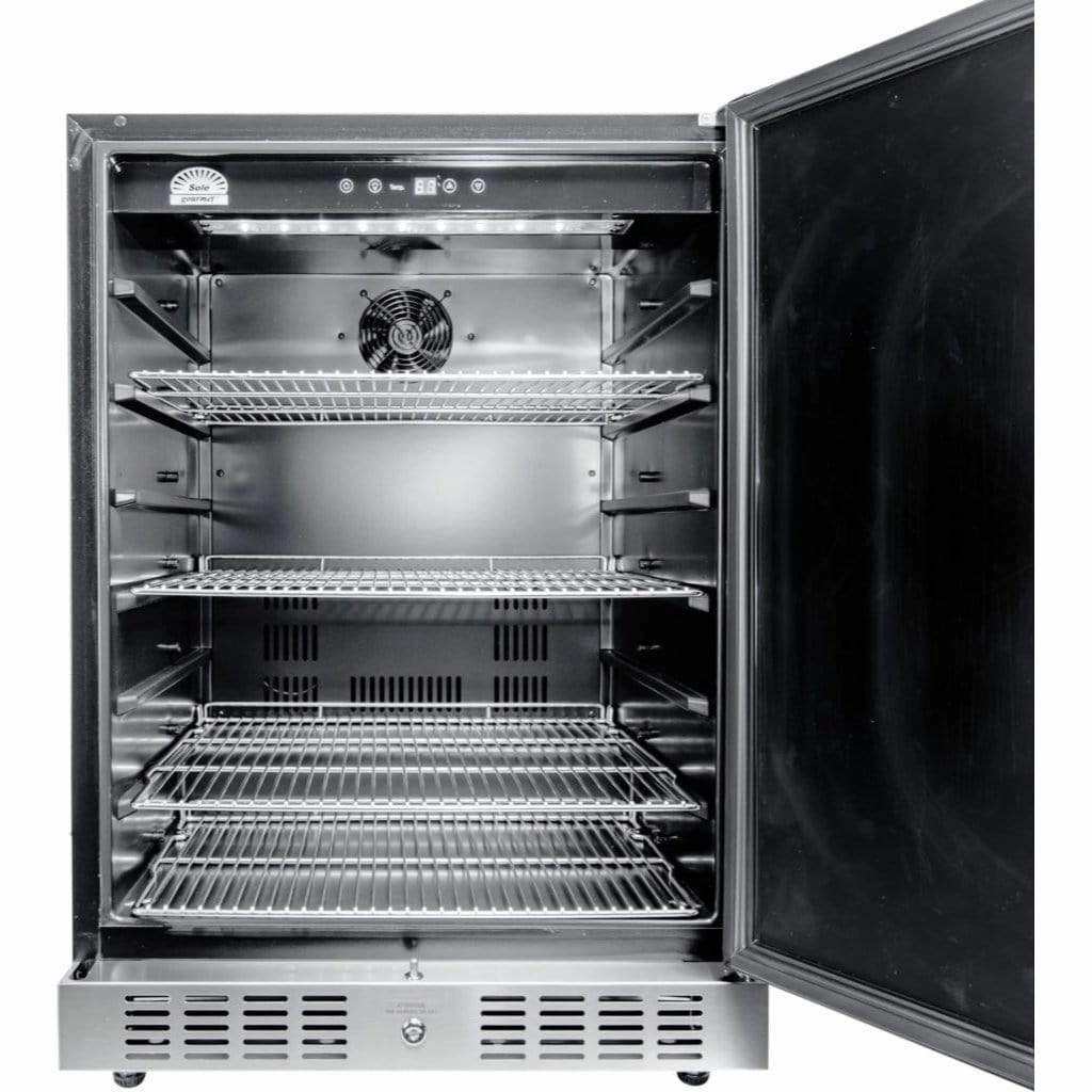 Sole Gourmet 24-inch Outdoor Rated Under Counter Refrigerator SOOR2401