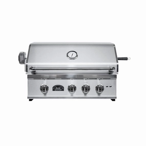 Sole Gourmet 32-inch TR Series 4-Burner Built-In Grill with LED Control Lighting & Rotisserie large capacity charcoal BBQ grills