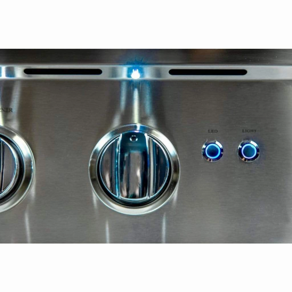 Sole Gourmet 38-inch TR Series 5-Burner Built-In Grill with LED Control Lighting & Rotisserie
