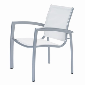 South Beach Sling Dining Chairoutdoor dining chair with armrests