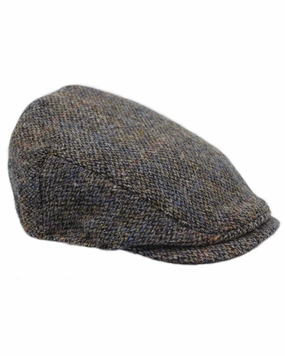 Price Drop Frenzy Heather Highland Harris Tweed Flat Cap Clearance