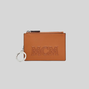 Mcm Aren Key Pouch In Spanish Calf Leather Cognac Mxkdata01Co001 Hot Price Drop Instant Discount
