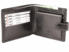 Adpel Dakota Leather Wallet With Tab | Black Online Exclusive Deal