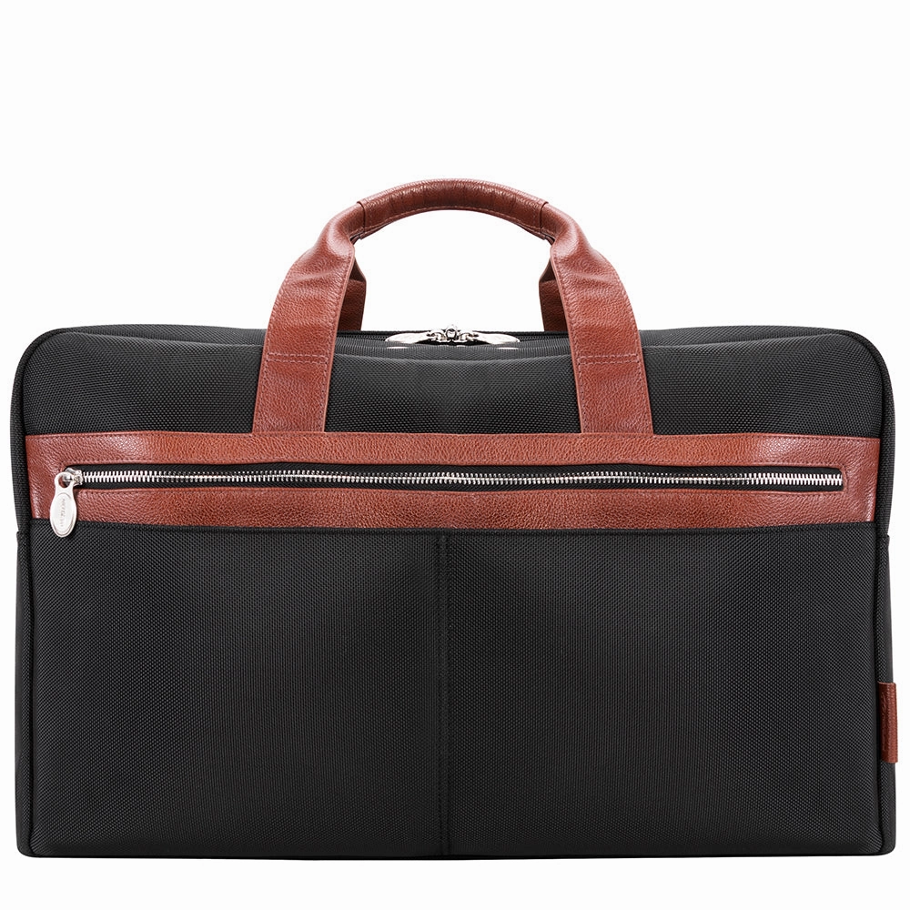 Shop the Savings Today Only Steal Mcklein 21" Nylon Two-Tone Dual-Compartment Laptop Duffel