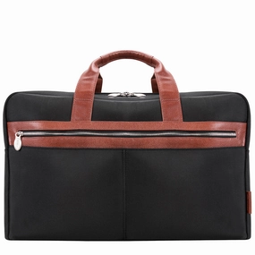 Shop the Savings Today Only Steal Mcklein 21" Nylon Two-Tone Dual-Compartment Laptop Duffel
