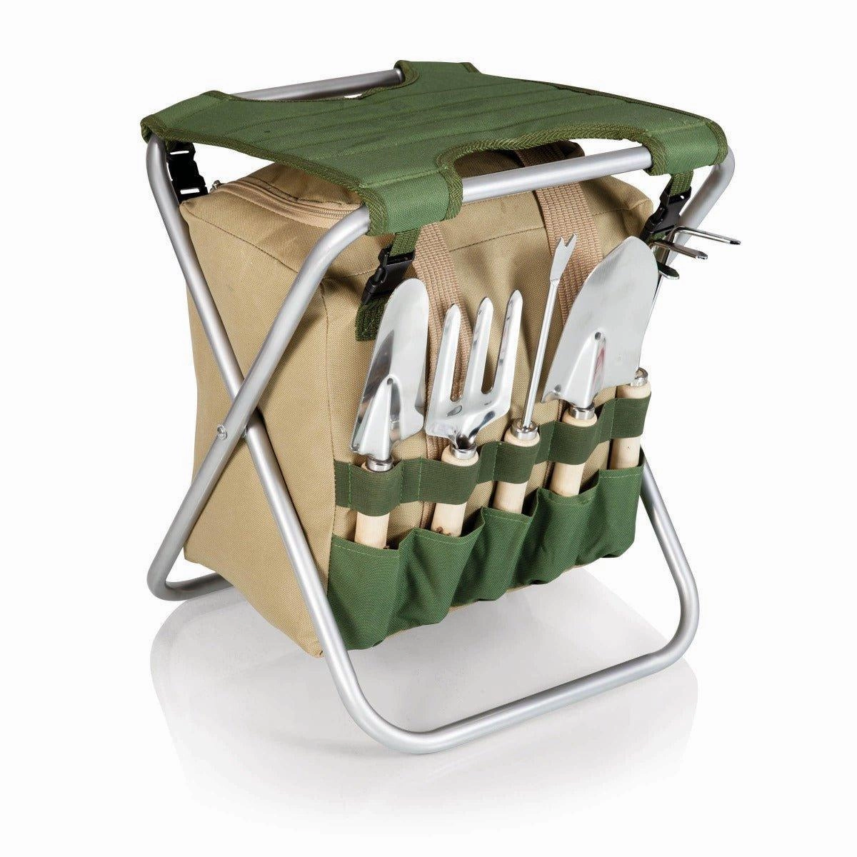 Shop Grab Now Outdoor Folding Storage Garden Seat With Tools