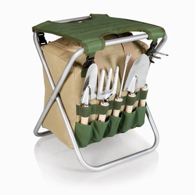 Shop Grab Now Outdoor Folding Storage Garden Seat With Tools