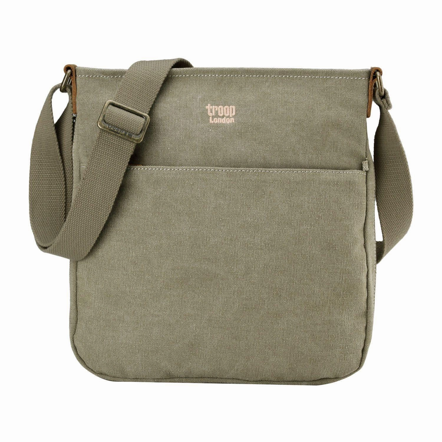 Troop London Classic Canvas Across Body Satchel Bag Mega Savings Now Dont Miss This Steal