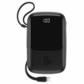 Baseus Qpow Digital Display 3A 15W 10000Mah Power Bank With Ip Cable Daily Hot Deal Flash Sale Now