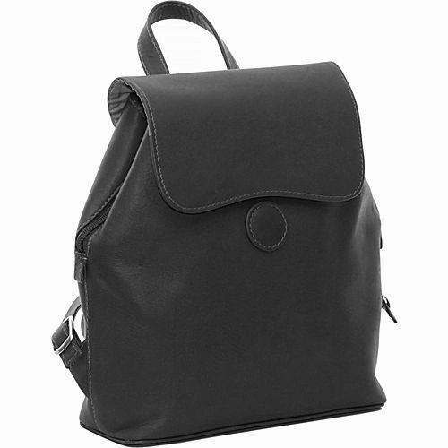 Shop Grab Offer Piel Leather Flap-Over Button Backpack