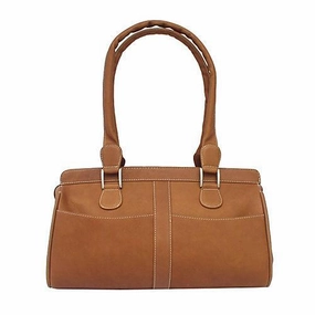 Hot Discount Deal Piel Leather Double Handle Handbag