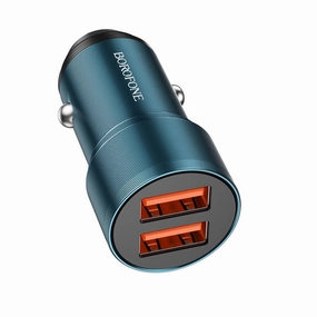 Borofone Bz19 Wisdom Car Charger 2Xusb | Qc/Fcp/Afc 12W Best Seller Deal