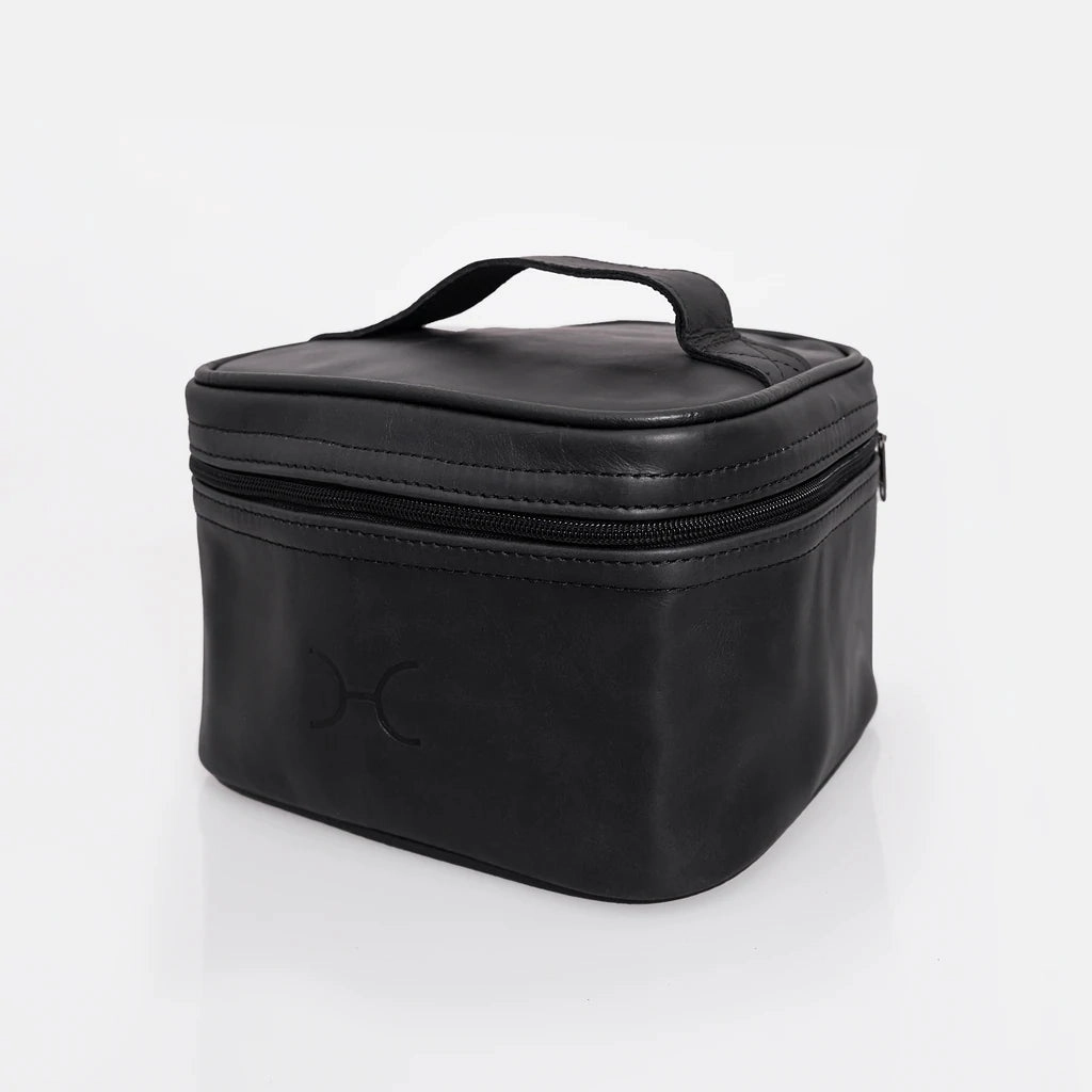 Deal Frenzy Today Thandana Leather Mini Decker Cooler Bag | Black