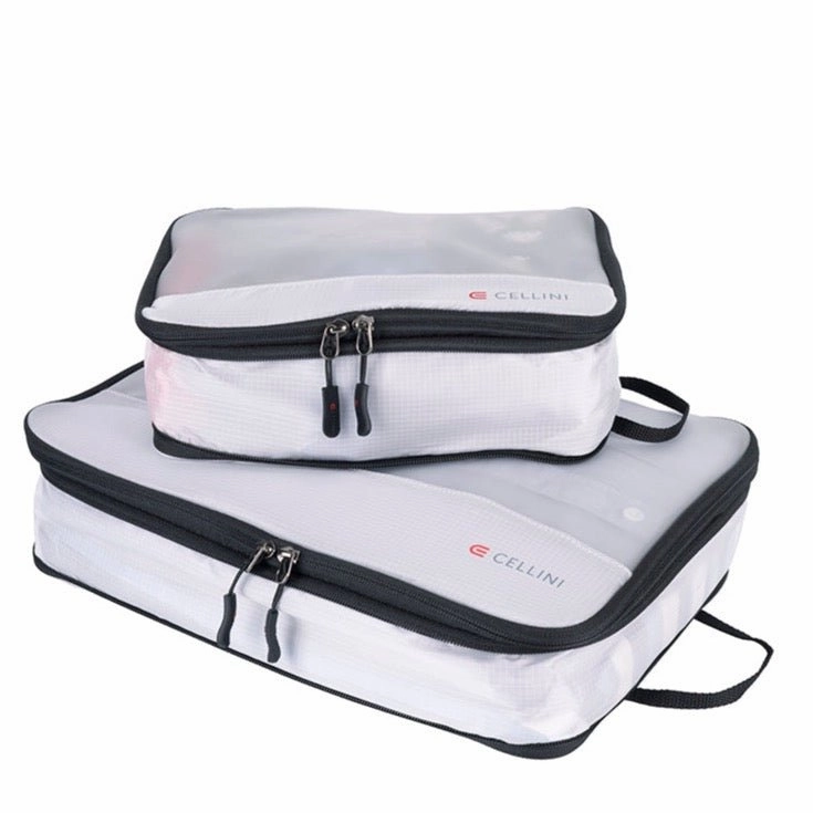 MustHave Gift Ideas Cellini 2 Pack Packing Cubes; Large And Medium | White