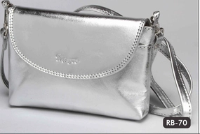 Monroe Ladies Leather Party Sling Bag | Metallic Silver Today Only Hot Sale Hot Deal Alert