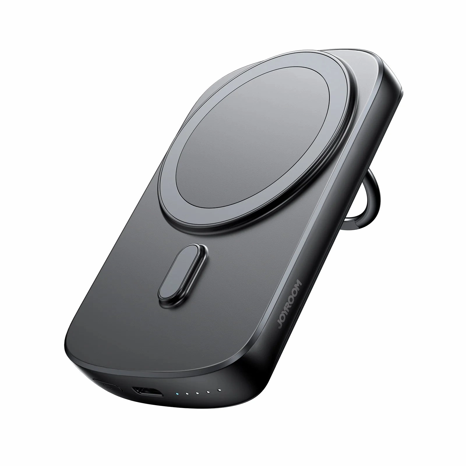 Joyroom Jr-W030 20W Magnetic Wireless Power Bank With Ring Holder 6000Mah - Black Limited Stock Alert