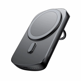 Joyroom Jr-W030 20W Magnetic Wireless Power Bank With Ring Holder 6000Mah - Black Limited Stock Alert