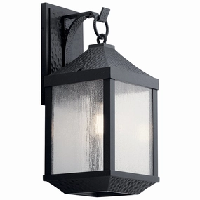 Springfield One Light Outdoor Wall Mount Distressed BlackOutdoor wall sconces with motion sensor